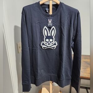 NWT Psycho Bunny Navy Sweatshirt Size 2XL